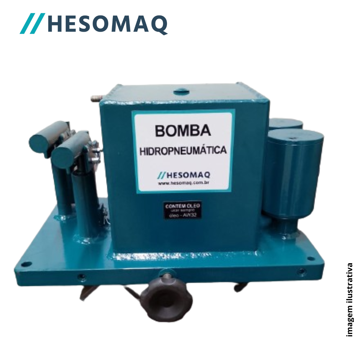 Bomba Manual e Hidropneumatica de 45 até 100T - Frontal