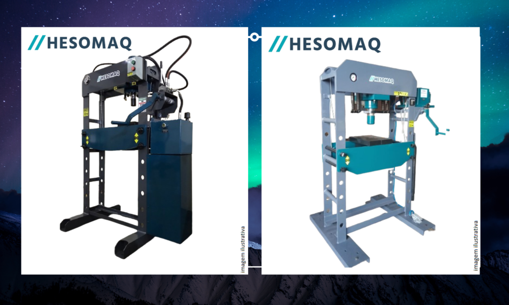 Coparação entre Prensa Motorizada e Manual/Hidropneumática